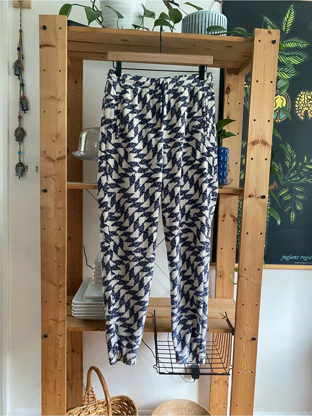 Patagonia Micro D Fleece Joggers Synched Flight Print Small